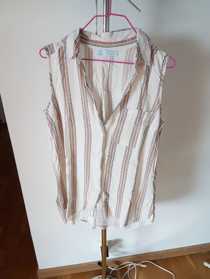 Chemisier sans manche taille 40