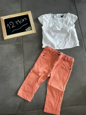 Ensemble fille 12 mois