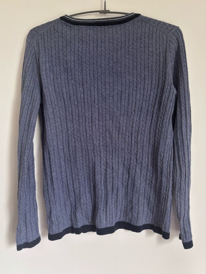 💙 Pull torsadé Tommy Hilfiger Taille M - 100% coton - photo numéro 4