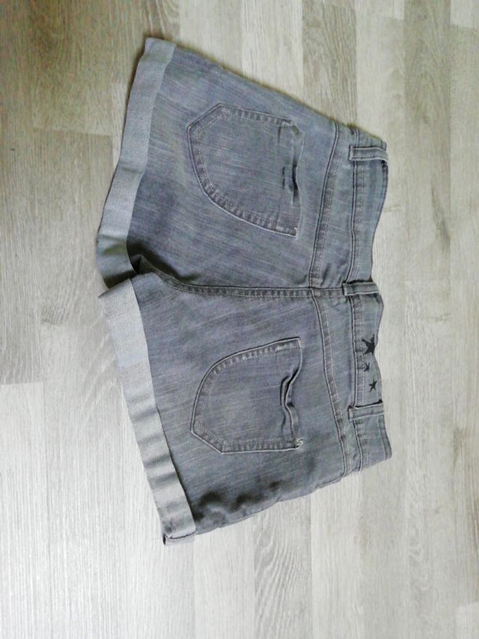 Short en jean 16 ans gris - photo numéro 2