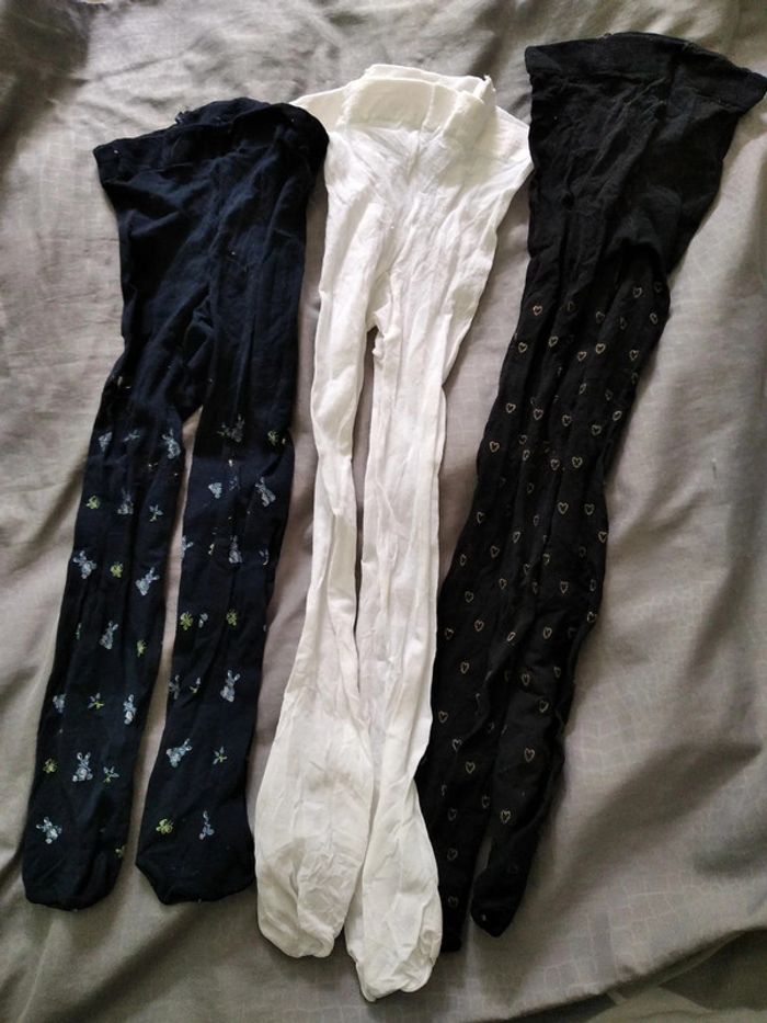 3 paires de collants en voile 18 mois