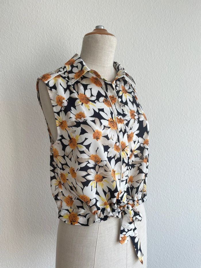 Chemise sans manches à nouer Brigitte Bardot