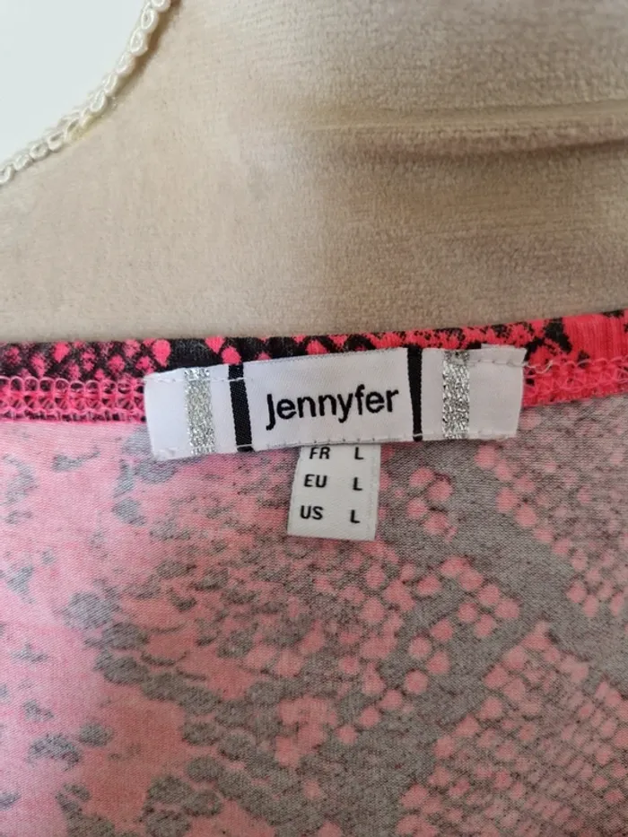 Body Jennyfer effet serpent taille L rose fluo - photo numéro 5