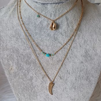 Collier 3 ranger ikita en acier inoxydable