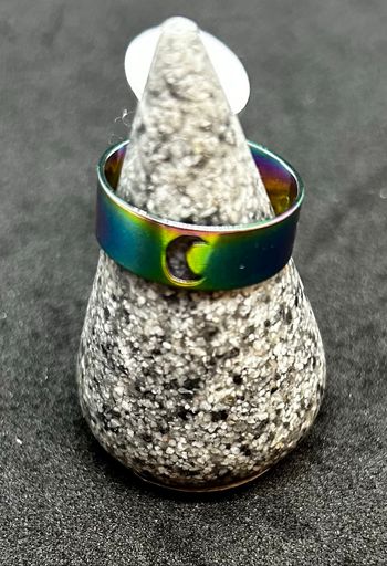 Bague lune multicolore