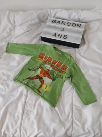 Tee-shirt manche longue garçon 3 ans