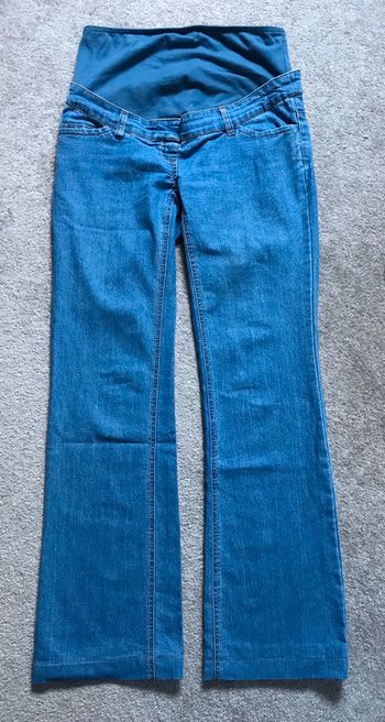 Jean de grossesse avec bandeau intégré 38