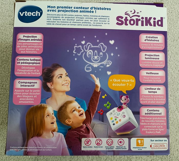 Storikid de VTech - Mon conteur d'histoires interactif - Rose - photo numéro 10