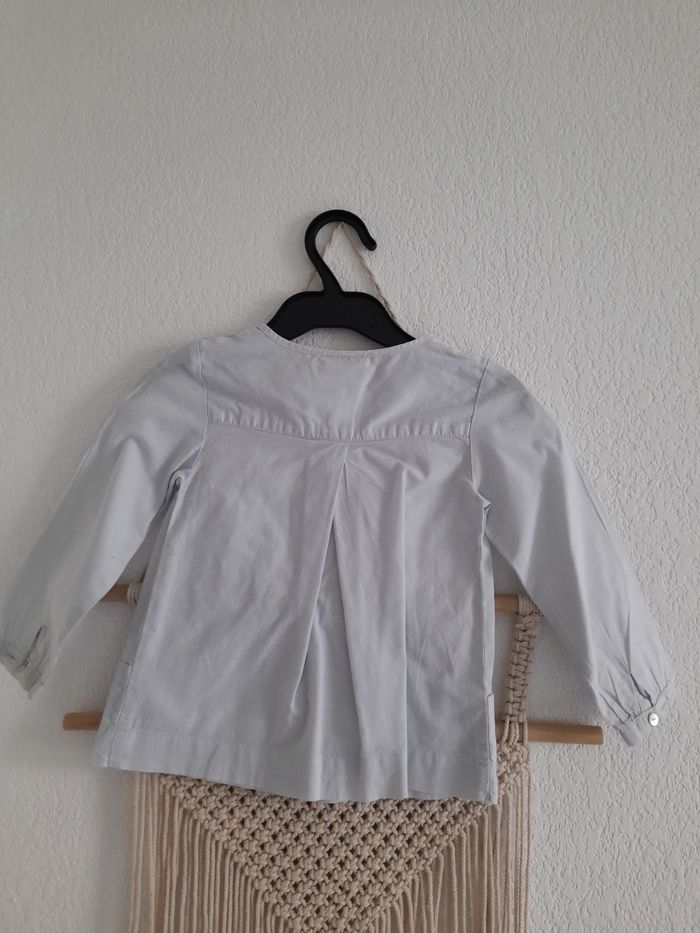 Jolie blouse bleu clair DPAM 3 ans - photo numéro 5