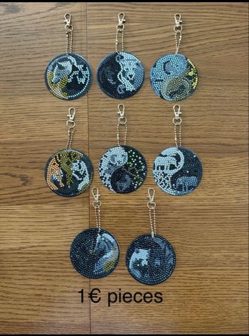 Porte cles peinture diamant