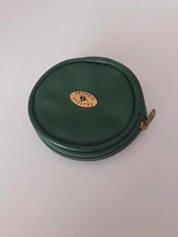 Petit porte-monnaie rond vert Travel & Pleasure