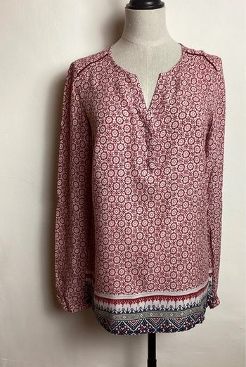 Blouse rouge et blanche Caroll 36