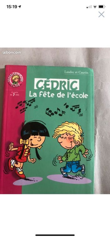 Cédric la fête de l’école