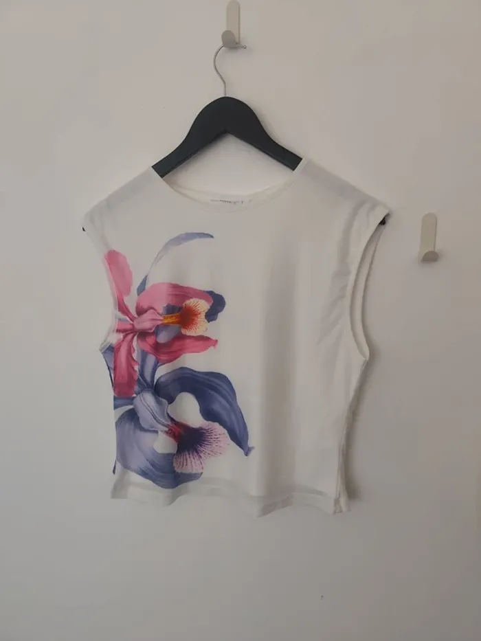 Débardeur peppermayo Fleur rose 40