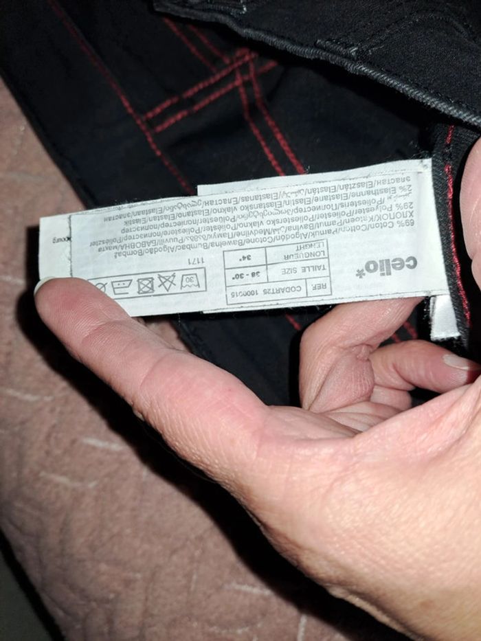 Pantalon noir homme slim celio club 38 comme neuf jamais porté - photo numéro 5