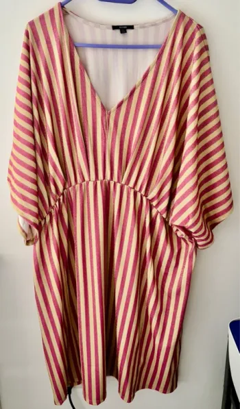 Robe pailletée rose dorée neuve taille 3XL 54/56 Kiabi