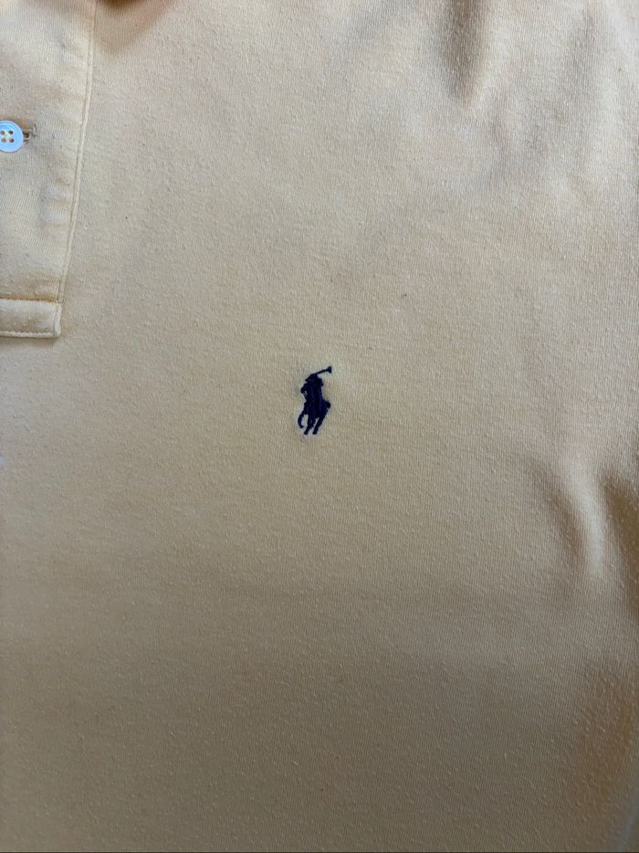 T-shirt Polo manche courte jaune moutarde Ralph Lauren - M - photo numéro 7