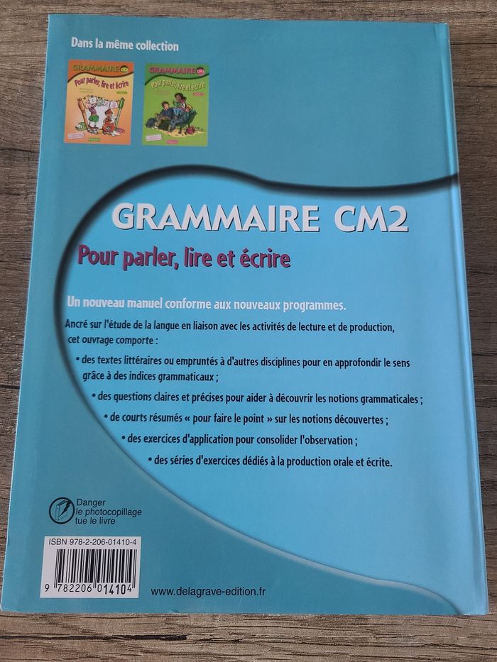 Manuel de grammaire CM2 - photo numéro 2