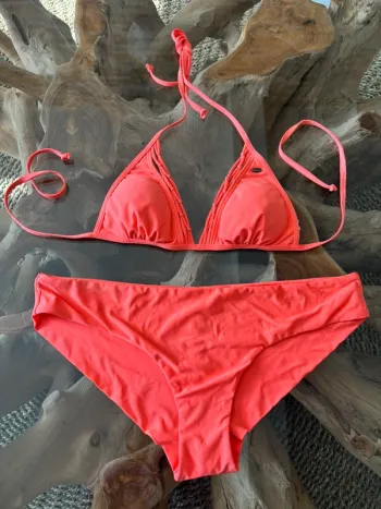 Maillot de bain 2 pièces femme O'neill orange fluo