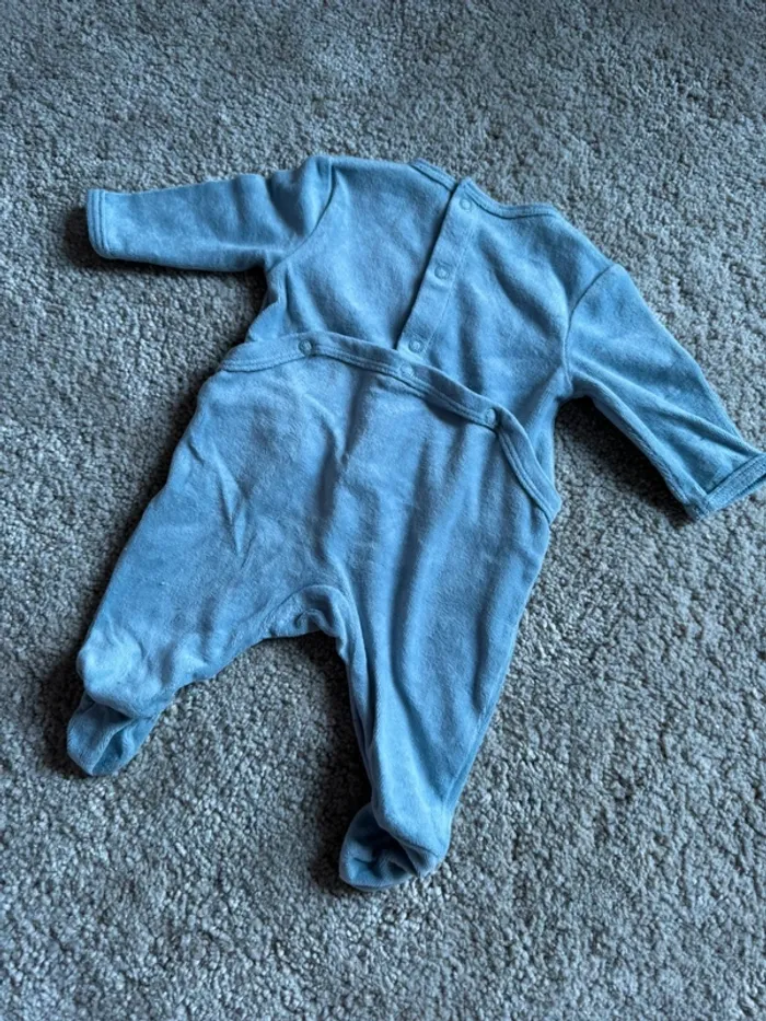 Pyjama, dors bien en velours, une pièce - photo numéro 2
