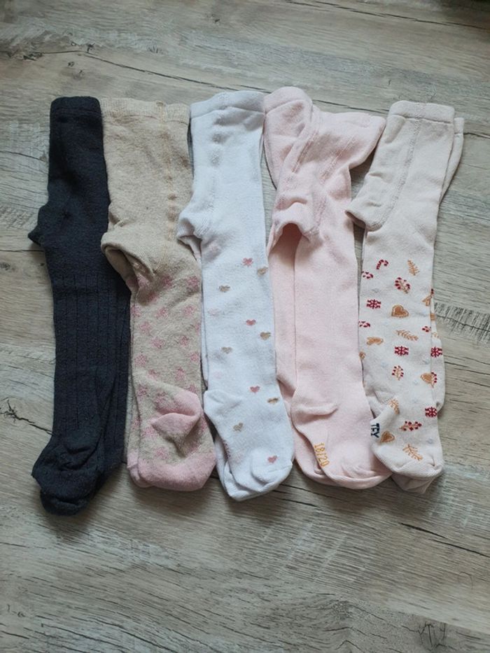 5 paires de collant chaud 18/20