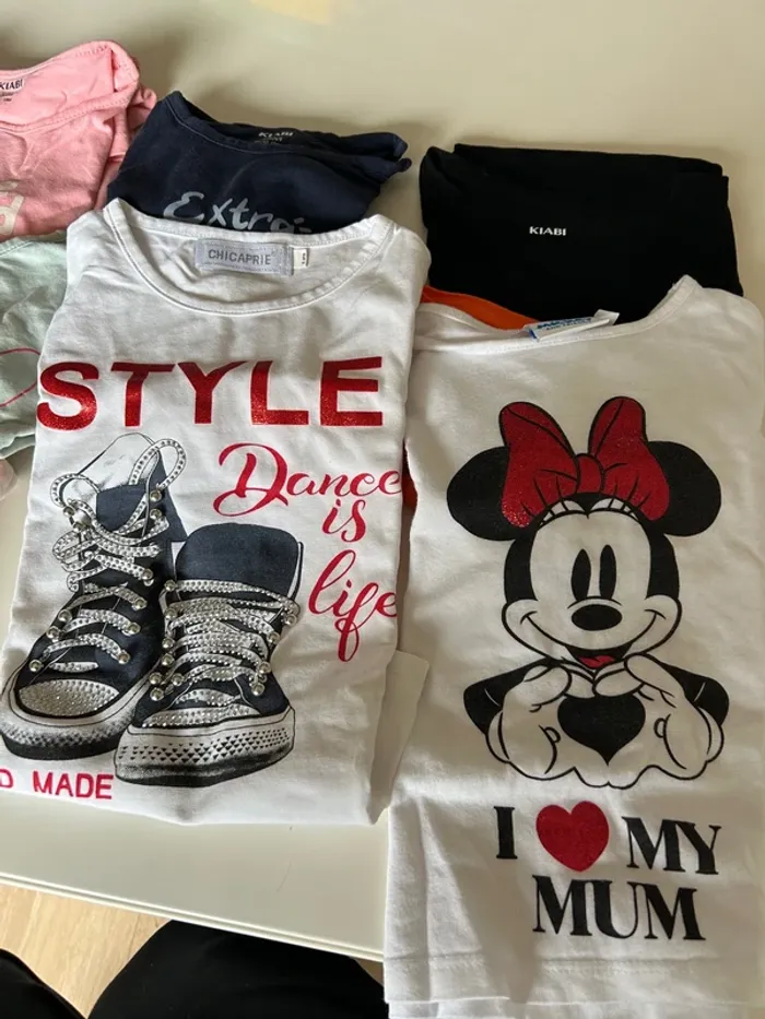 Lot de 9 t-shirt manches courtes 36 mois - photo numéro 2