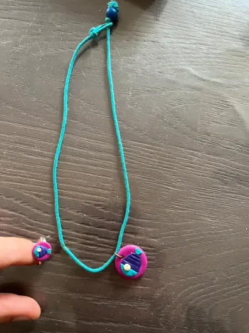 Parure collier bague créatrice
