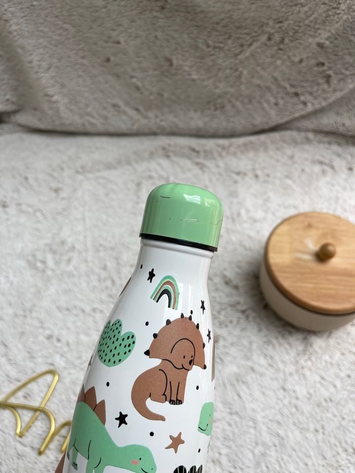 Gourde enfant dinosaures - Vert pale - Rex - photo numéro 4