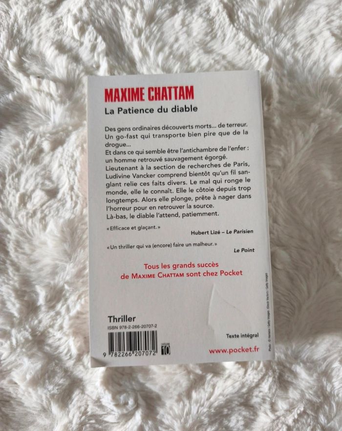 La patience du diable Maxime Chattam - photo numéro 3