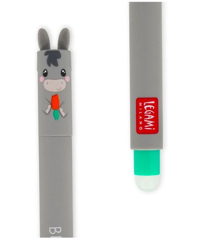 Lot de 4 stylos effaçables Legami neufs thème Animaux de la ferme - photo numéro 4