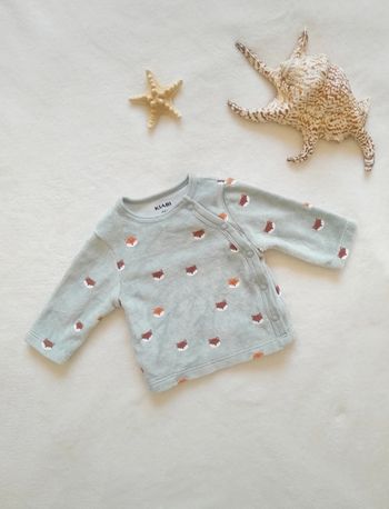 Haut de pyjama velours  garçon 0 mois Kiabi
