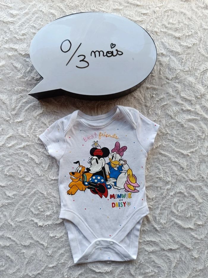 Body manches courtes Fille 0/3 mois Minnie & Daisy Disney Primark