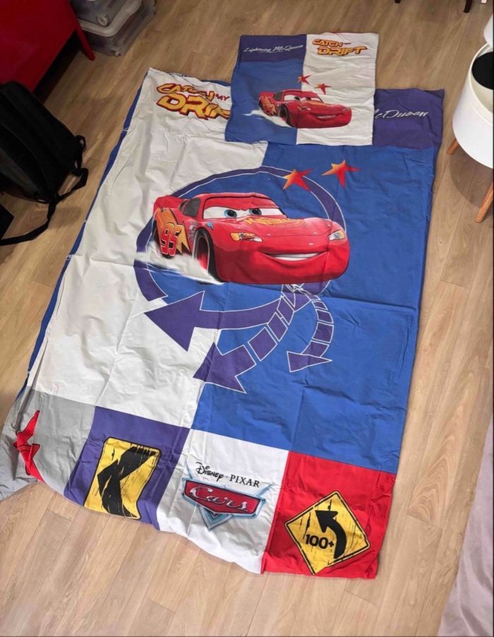 Housse de couette et taie d’oreiller Cars