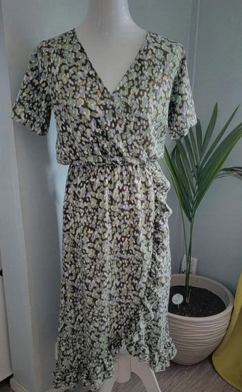 Robe longue coupe porte feuille taille 36