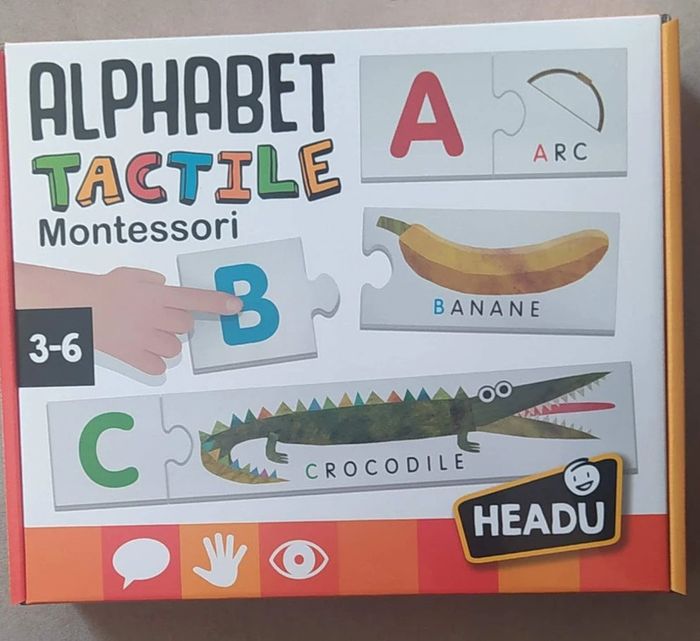 Alphabet Tactile Montessori - Jeu de société sous emballage - Prix Ferme