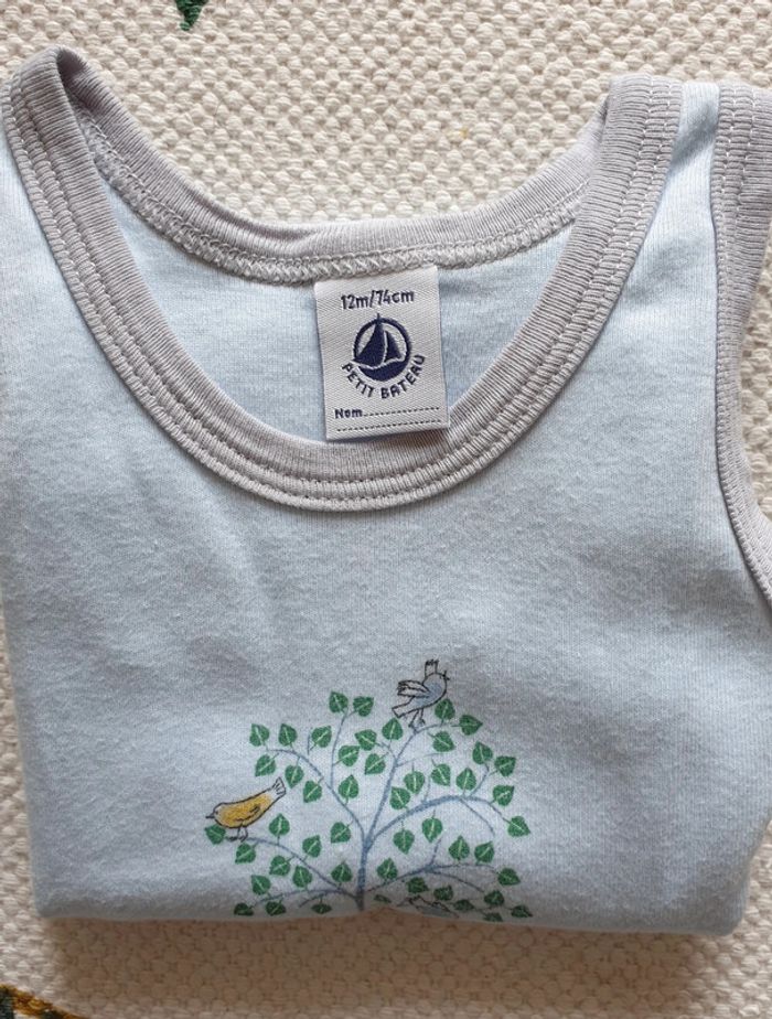Body débardeur, taille 12 mois, Petit Bateau - photo numéro 2