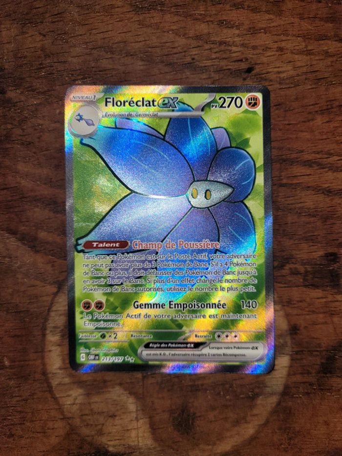 Vends carte pokemon floreclatex 213/197 flammes obsidiennes - photo numéro 2