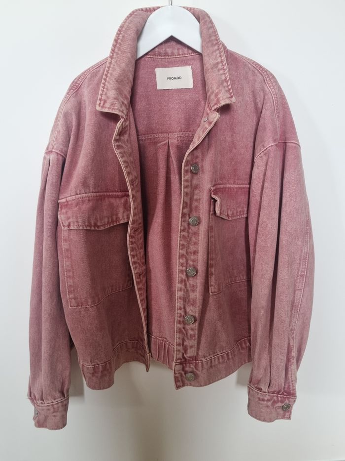 Veste en jean rose