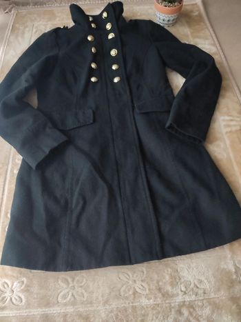 Manteau noir style officier taille M Véro Moda