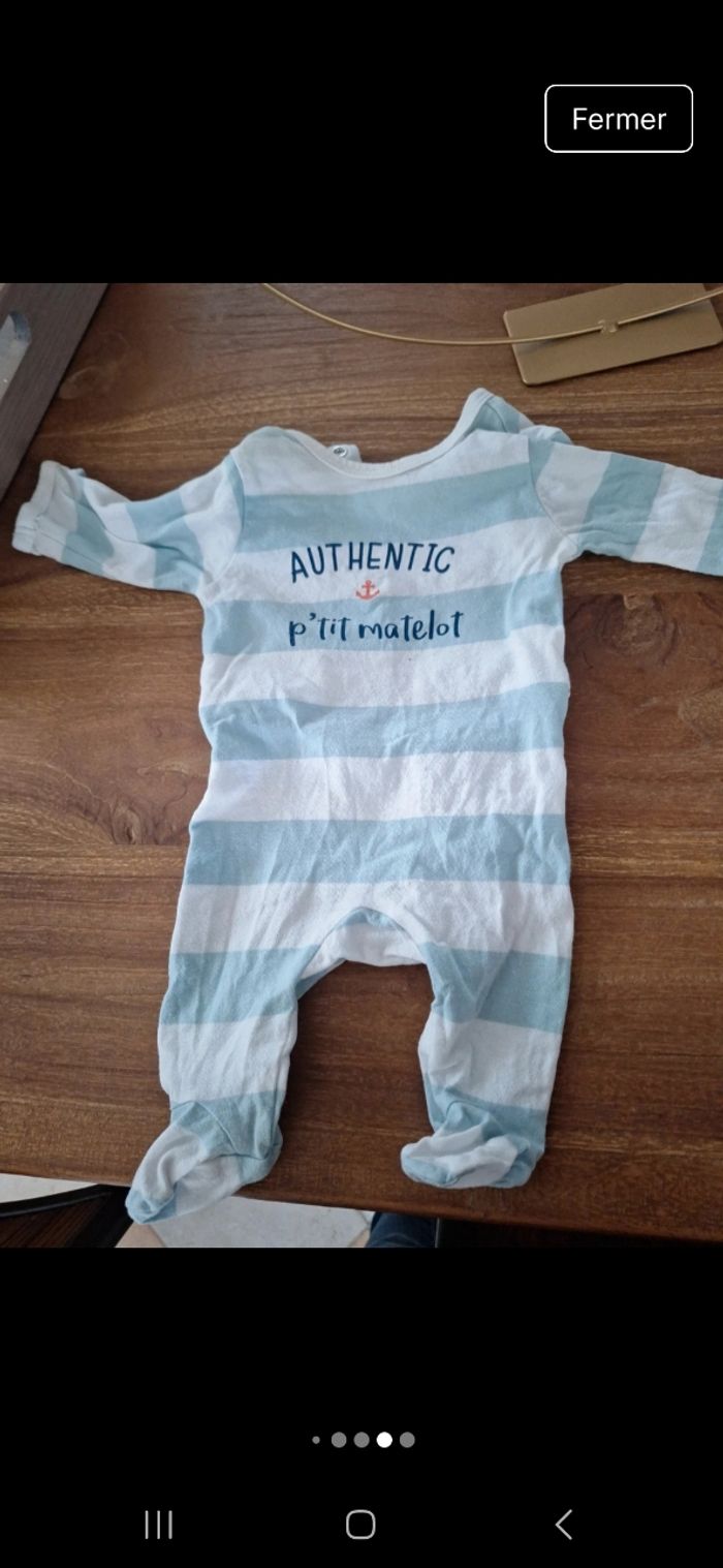 Lot de 7 pyjamas taille 1 mois - photo numéro 7
