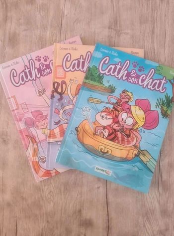 Lot  bd  Cath  et son  chat