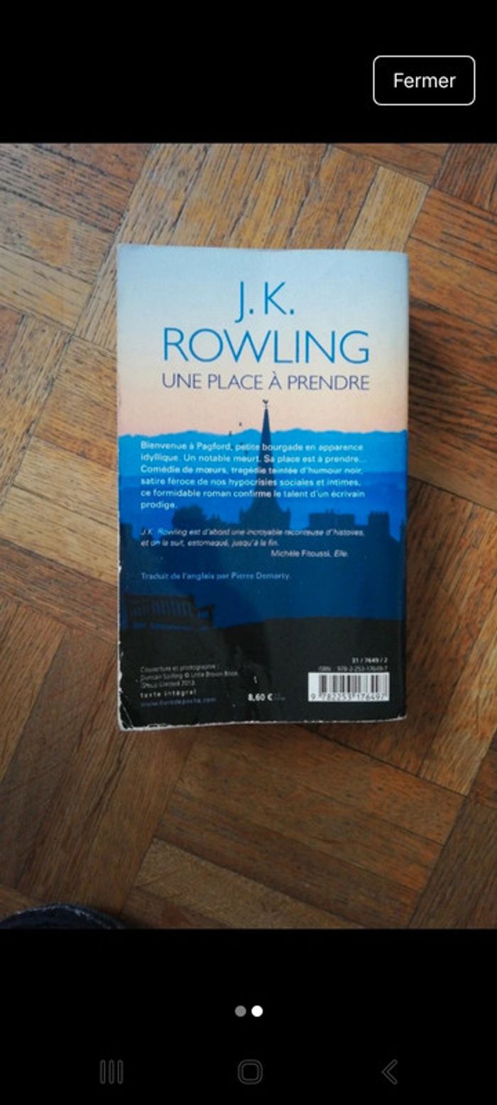 Super livre j k rowling très haut suspense fin inattendue - photo numéro 2