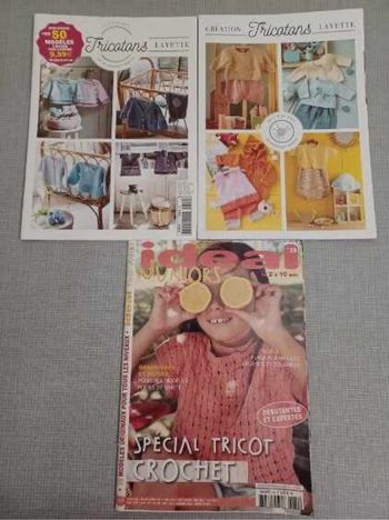 Lot livres sur le tricot le crochet