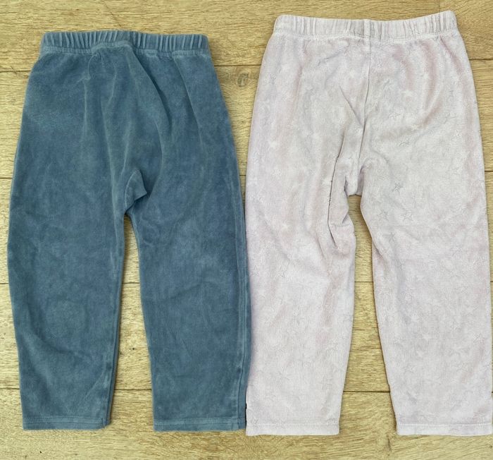 Bas pyjama velours hiver chaud 2 ans - photo numéro 2