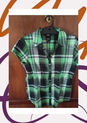 💚Chemise, verte à carreaux - 12 ans - H&M 💚