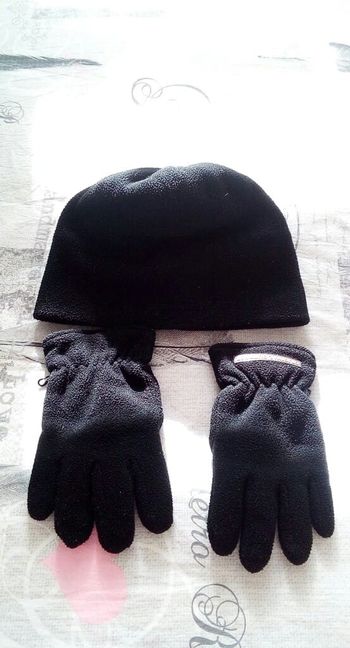 Ensemble bonnet et gants homme