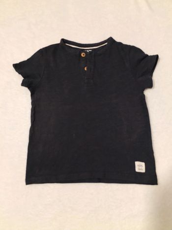 T-shirt bleu marine Kiabi 24 mois