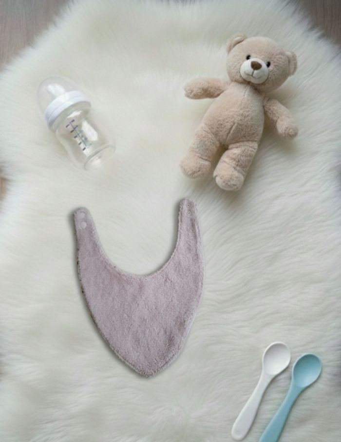 Bavoir bandana 9 mois à 18 mois Création fait main artisanale - photo numéro 3