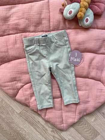 Jean legging vert d’eau