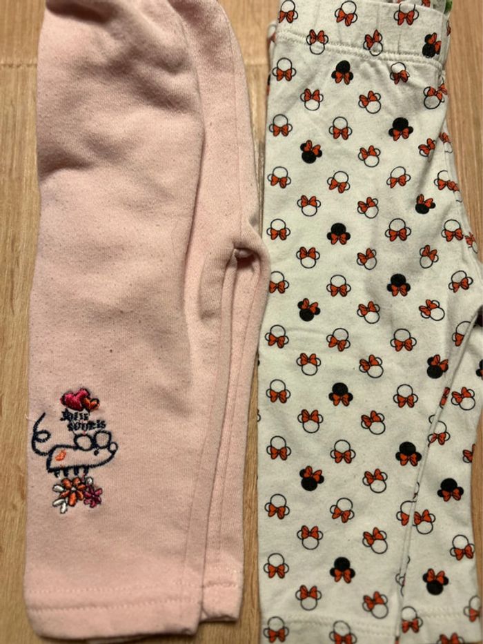 2 pantalons fille 6m - photo numéro 2